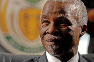 Thabo Mbeki south african president quit TV address