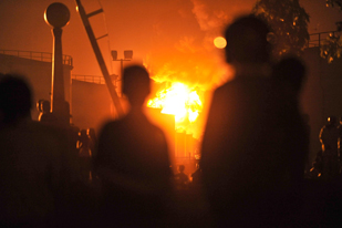 Indonesia fuel depot fire