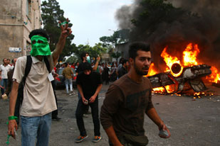 Tehran street protests post-election