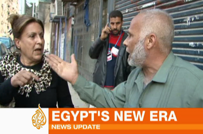 Still from James Bays'' report of Tahrir clearance