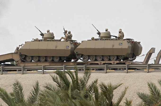 saudi troops Bahrain [Reuters]