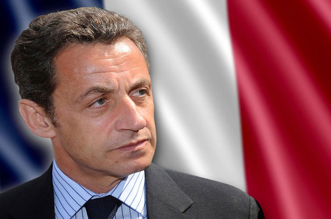 Nicolas Sarkozy flag