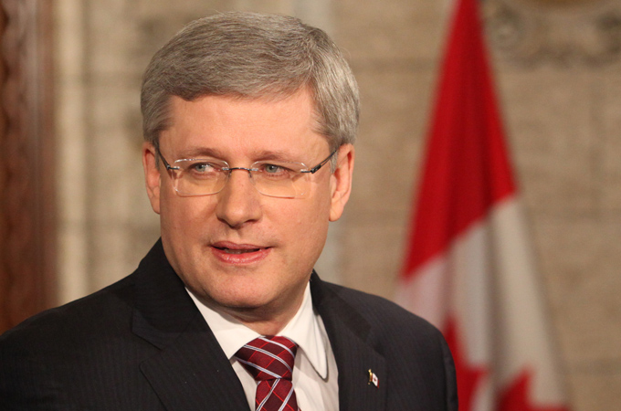 Stephen Harper in Ottawa