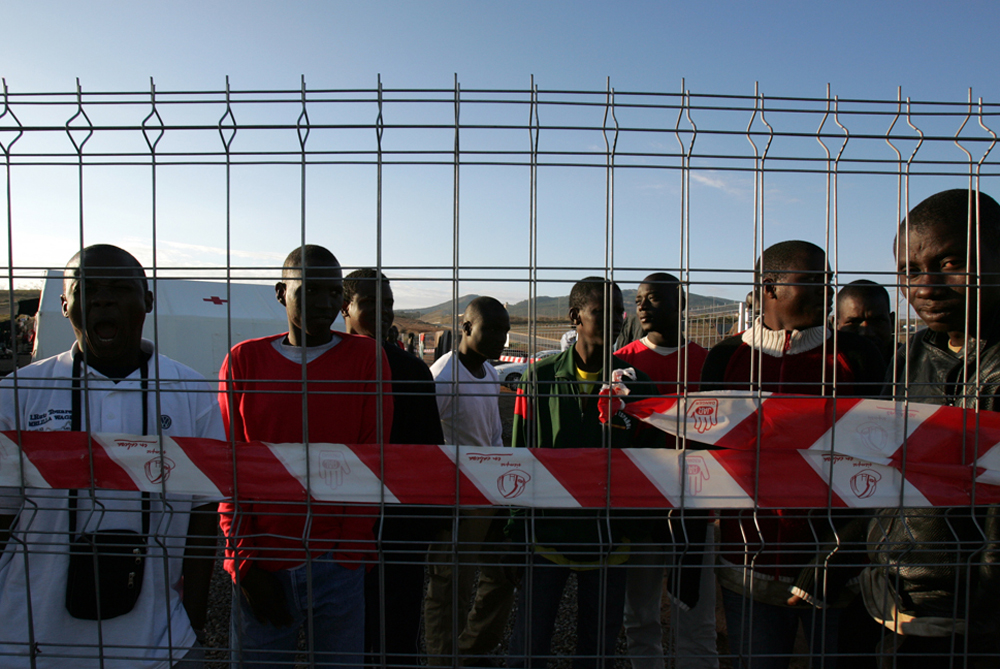 African migrants at the CETI, Short Stay Immigrant Center