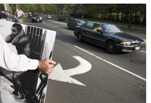 The publication of photos of tortured Abu Ghraib detainees in April 2004 was some of the first uncensored information the public saw of the US detention policy [GALLO/GETTY]