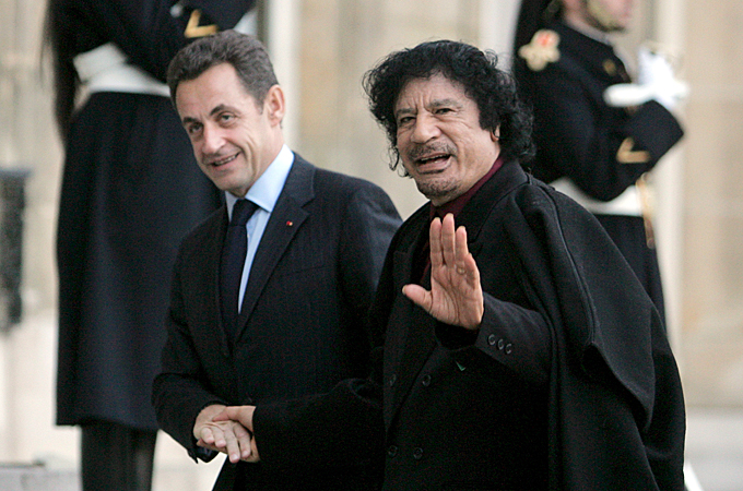 Gaddafi and Sarkozy