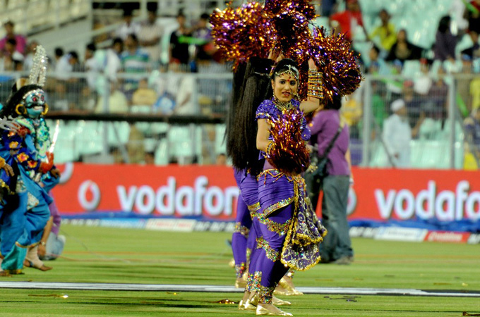 Dancers performing at the opening of the IPL 2012 final [Suresh Menon/Al Jazeera]