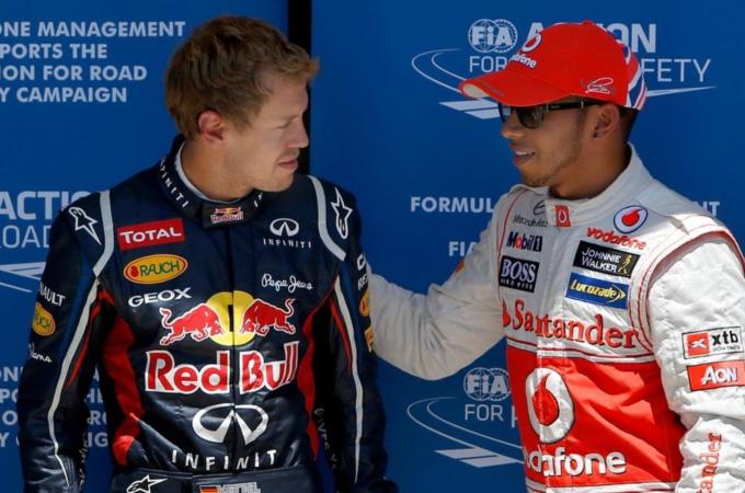 Sebastian Vettel, Lewis Hamilton