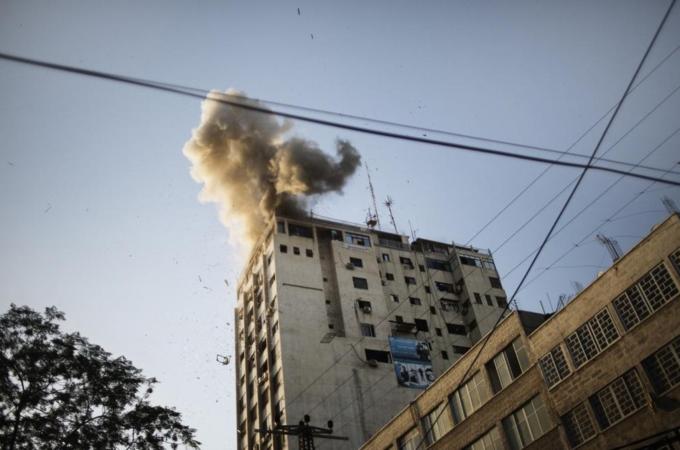 PALESTINIAN-ISRAEL-CONFLICT-GAZA-MEDIA