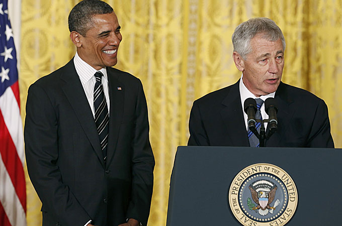 inside story americas - us defence secretary chuck hagel, president barack obama