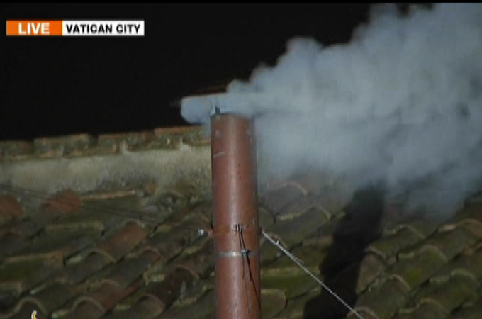 Vatican white smoke