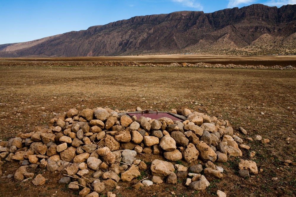 The opening to a karez shaft in Shekh Mamudian in Iraqi Kurdistan. UNESCO has hired two Iranians to repair ancient underground aqueducts in the region.