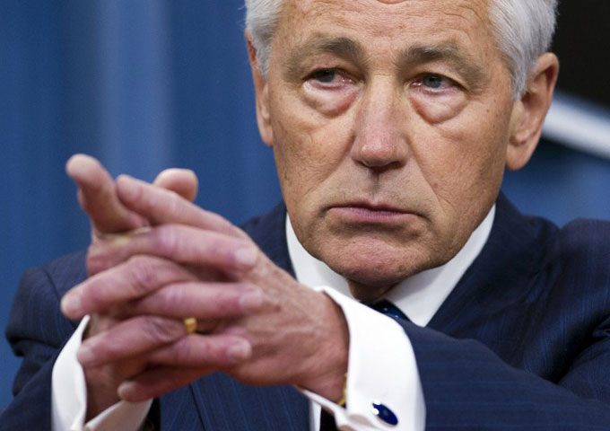 HAGEL AT KOREA BUDGET CONF outside