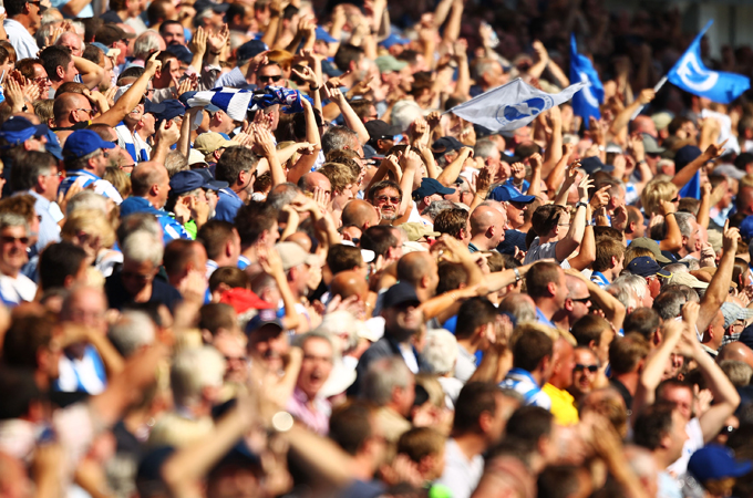 Brighton football fans