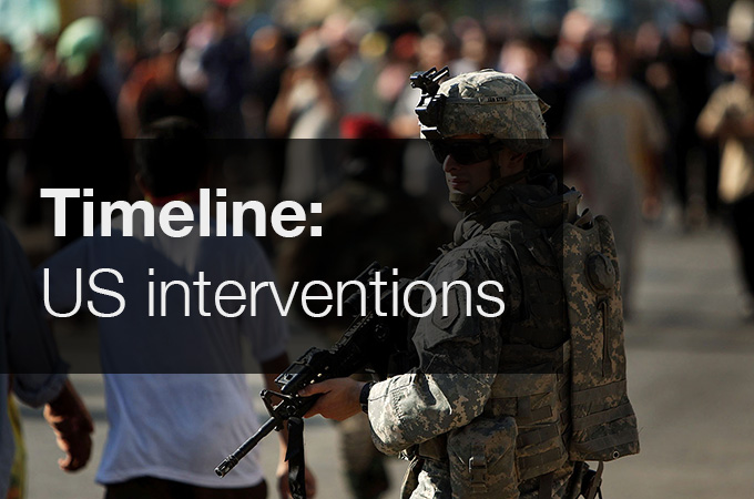 Timeline: US interventions