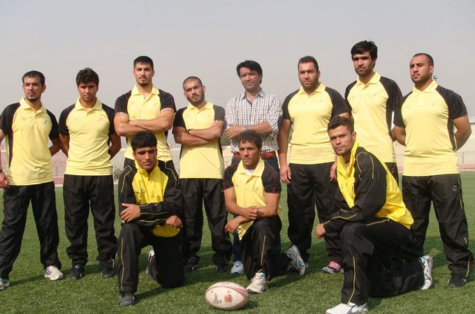 The national Afghanistan rugby team ahead of the 2013 Asian Sevens Series, India Sevens [Al Jazeera]