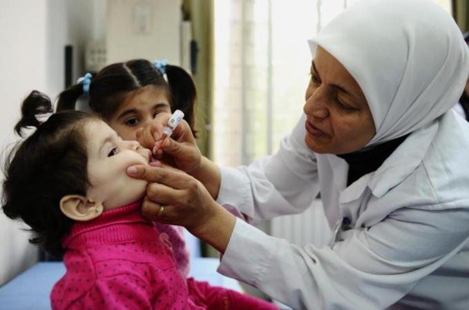 Vaccination campaigns are scheduled throughout Syria [AP]