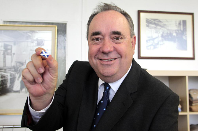 Alex Salmond, Scotland's first minister, has been leading the charge for Scottish independence [AFP]