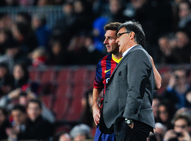 Barca had little to worry about on the field, despite Messi being out of action for almost two months [Getty Images]