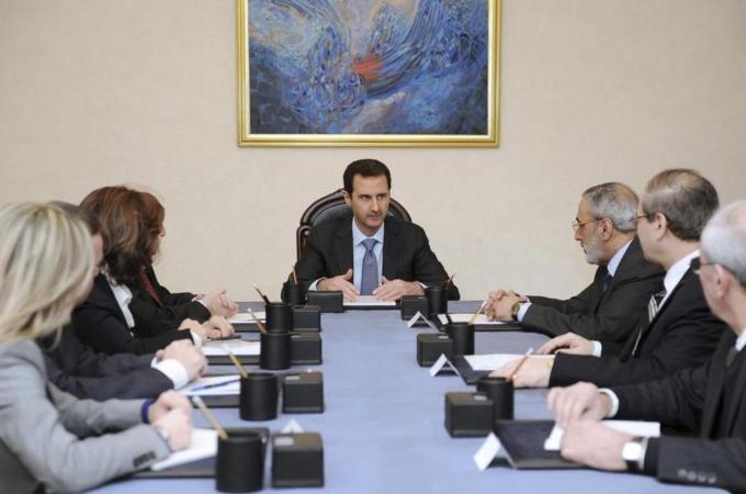 Syria's President Bashar al-Assad has reiterated that he has no intention of stepping down, his opponents remain bitterly divided [Reuters]