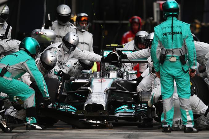 Nico Rosberg was the unlikely Mercedes driver to take the chequered flag in Melbourne [GALLO/GETTY]