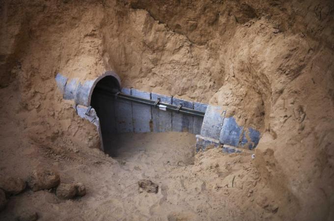 In March, Egyptian authorities announced the destruction of 1,370 tunnels along the Gaza border [Reuters]