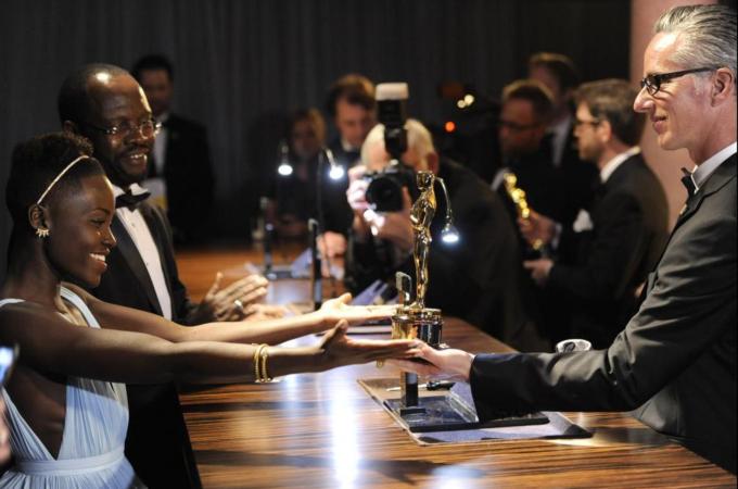Lupita Nyong'o won the Oscar for Best Actress in a Supporting Role [AP]