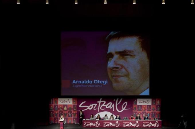 Arnaldo Otegi has been imprisoned by the Spanish government since 2009 [AFP]