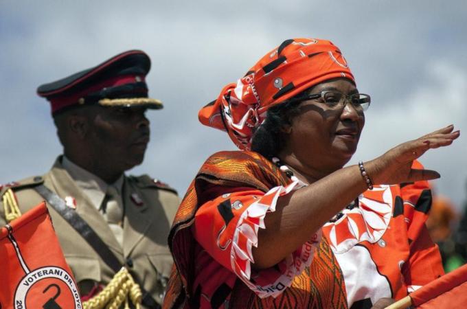 President Joyce Banda is still a strong contender despite the 'Cashgate' scandal [AFP/Getty Images]