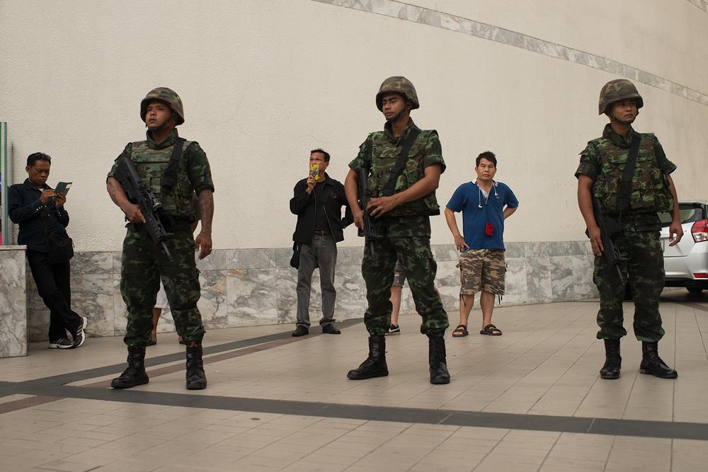 <p>On Thursday, May 22, Thai army leader Gen Prayuth Chan Ocha announced a military takeover of the government in a press conference at the Army Club in Bangkok.</p>