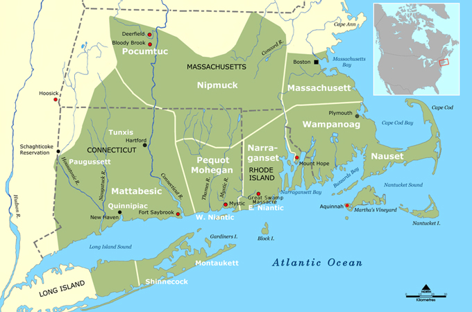 The Narragansett people lived in what is now Rhode Island [Creative Commons]