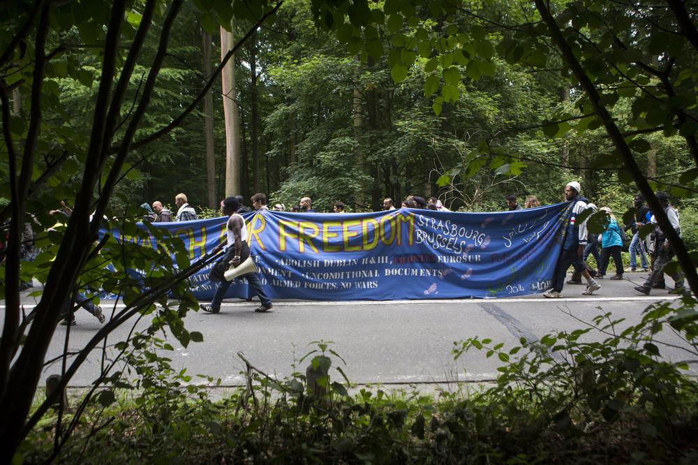 <p>The March for Freedom started in France and ended in Brussels this week.</p>