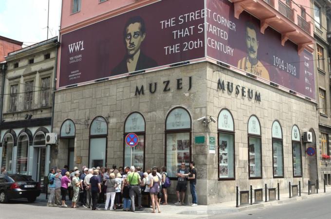 Sarajevo is hosting various events commemorating the 100th anniversary of the start of World War I [EPA]