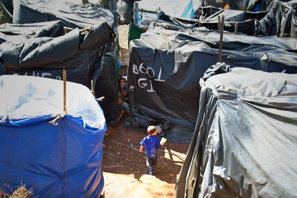 <p>The "People(***)s Cup" squatter camp houses 4,800 homeless people, including an estimated 1,500 children, according to the social action Homeless Workers Group. </p>