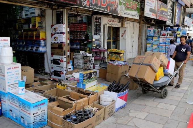 Food prices have shot up by at least 30 percent in Iraq, as import goods can no longer reach Baghdad [AP]