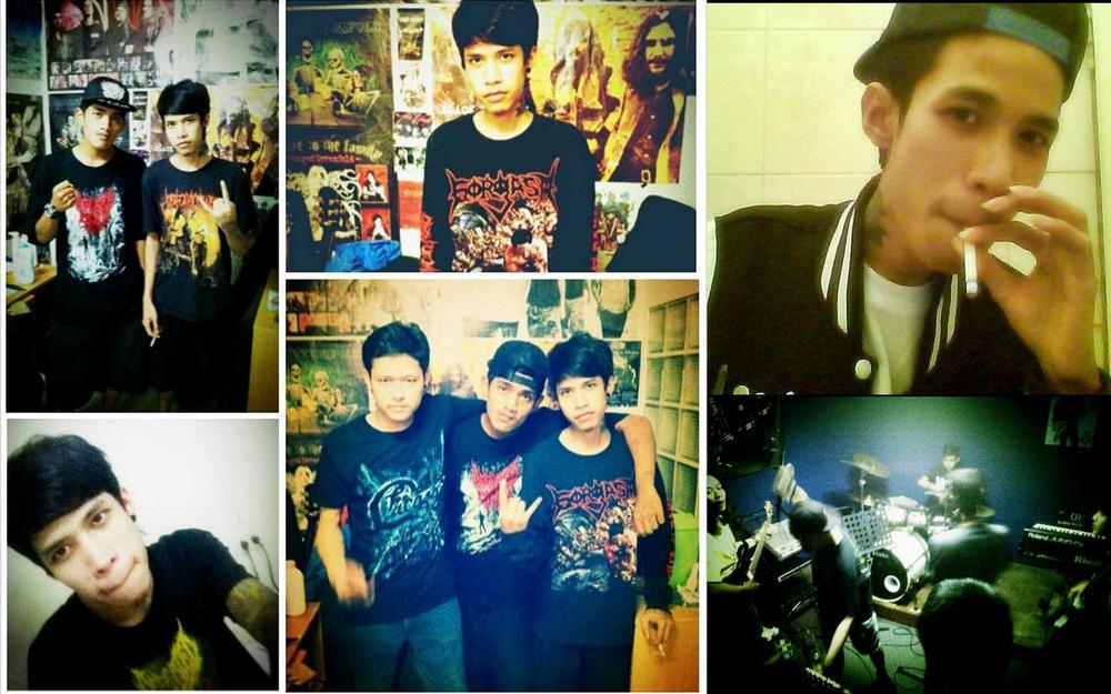 <p>Pictures of Aom from Nakhon Si Thammarat before he became a monk at the Wat Tham Krabok monastery. Aom, a former gang member and drummer, was addicted to Yaba, tablets of methamphetamine and caffeine.</p>