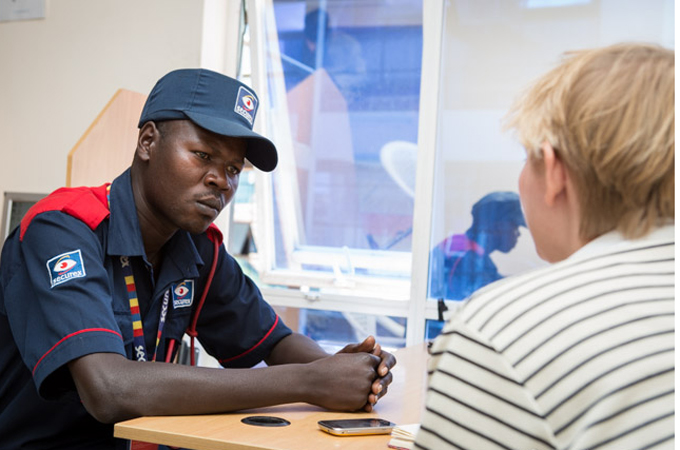 Stephen Juma Injusi, 32, formerly stationed at Westgate, survived the attack in 2013 [Juozas Cernius/Al Jazeera]