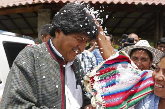 Morales' background has contributed to his popularity, writes Dangl [AP]