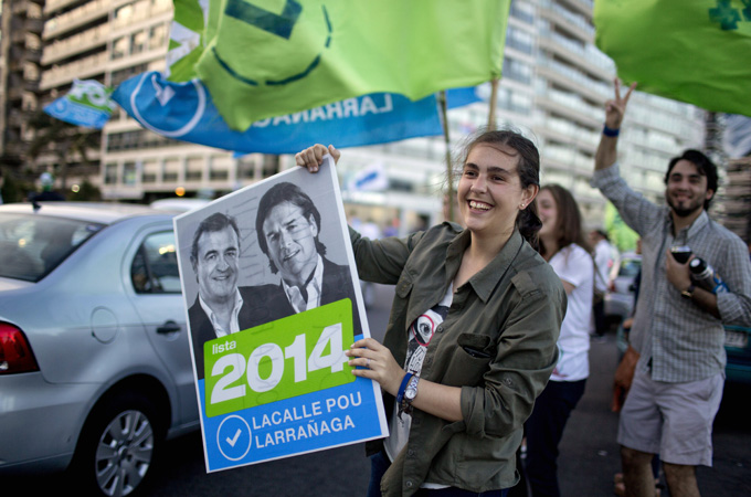 Election outcome hard to call despite an economic boom and social reforms by the ruling Broad Front coalition [AP]