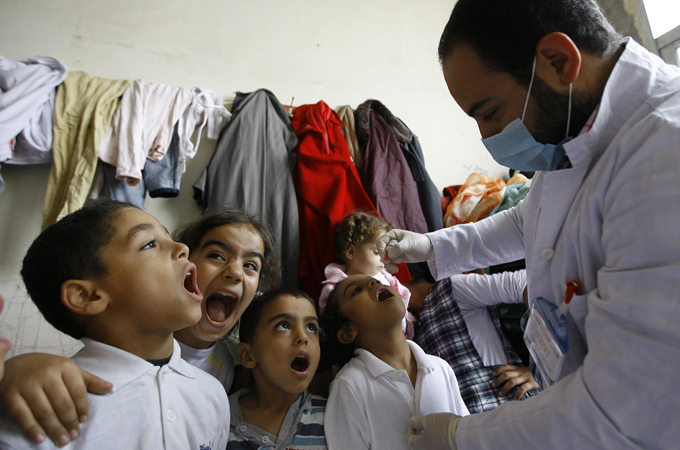 Doctors said they had to work against rumours that vaccination was toxic [AP]