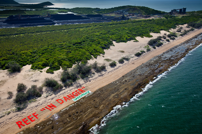 Australia's big banks have been accused of funding a proposed coal port near the Great Barrier Reef [EPA]