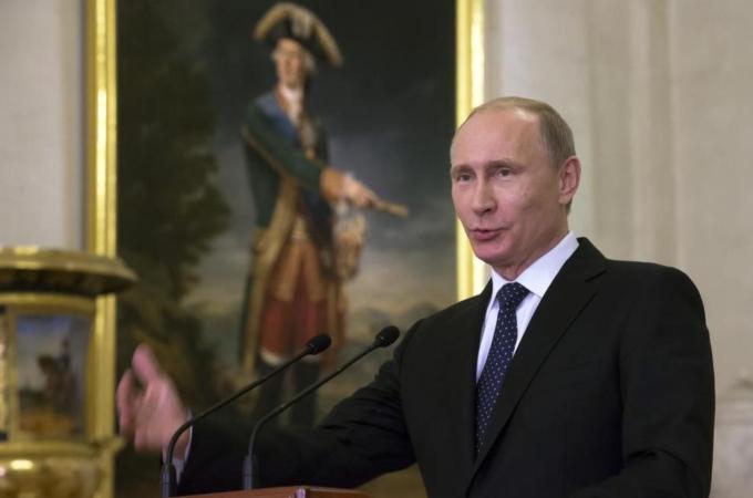 Putin accused the West of meddling in Russia's internal affairs, writes Oskanian [AP]