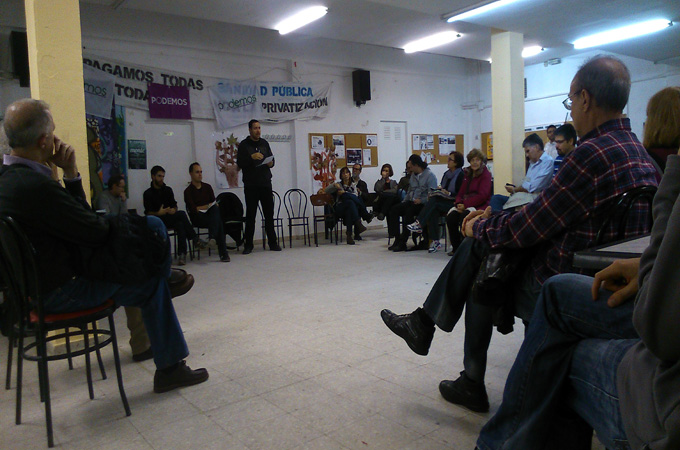 New political force has taken Spain by storm with its leftist, anti-establishment message [Guy Hedgecoe/Al Jazeera]