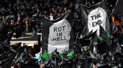 The rivalry between the fans is out there for everyone to see [Getty Images]