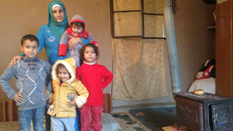 Syrian refugee family