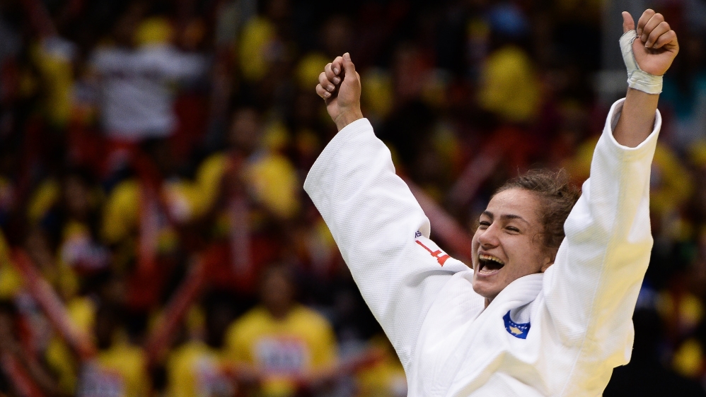 Majlinda Kelmendi of Kosovo