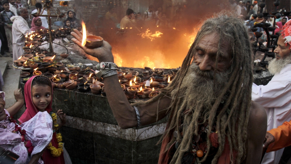 The annual festival to commemorate Madhu Lal Hussain in Lahore [AP]