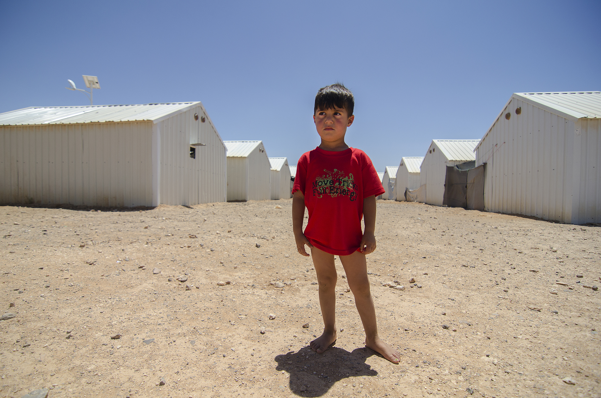 Azraq Refugee Camp for Syrians in Jordan/DO NOT USE/RESTRICTED