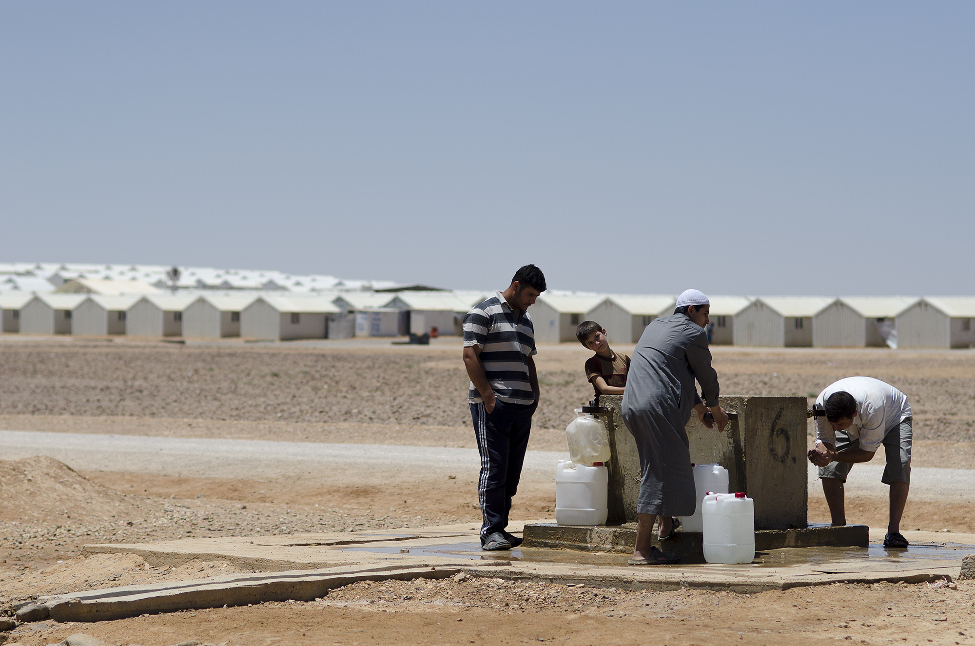 Azraq Refugee Camp for Syrians in Jordan/DO NOT USE/RESTRICTED