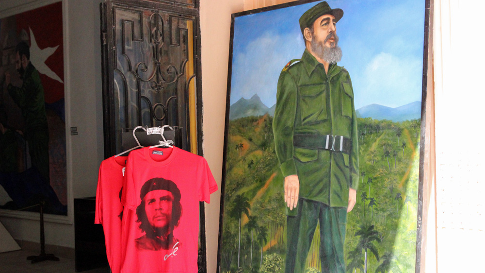 Images of staunch communists Che Guevara and Fidel Castro are omnipresent around Cuba [Robert Kennedy/Al Jazeera]